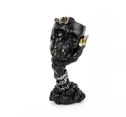 🙉 Brand new three monkey skull hand-cranked vase - 🙈 Zen desktop sculpture and flower pot🙊