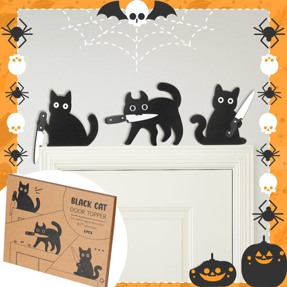 🎃Black Cat Knife Door Frame Decoration