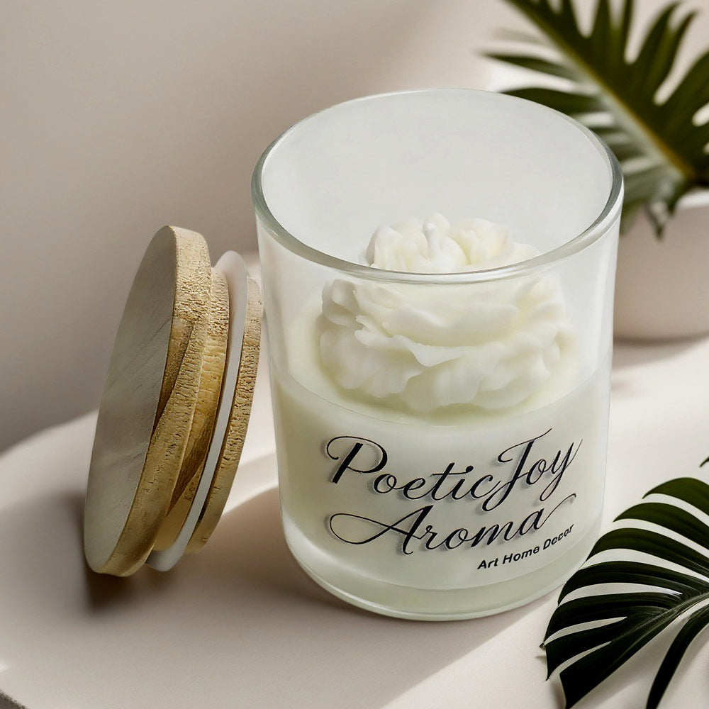 🕯️Dried flower scented candles💐