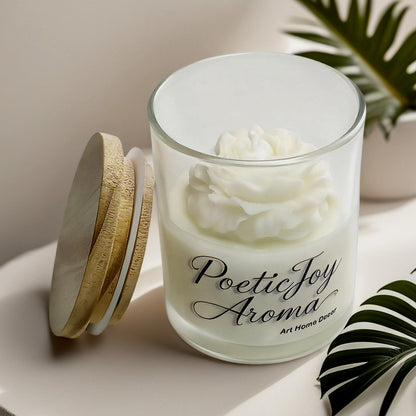 🕯️Dried flower scented candles💐
