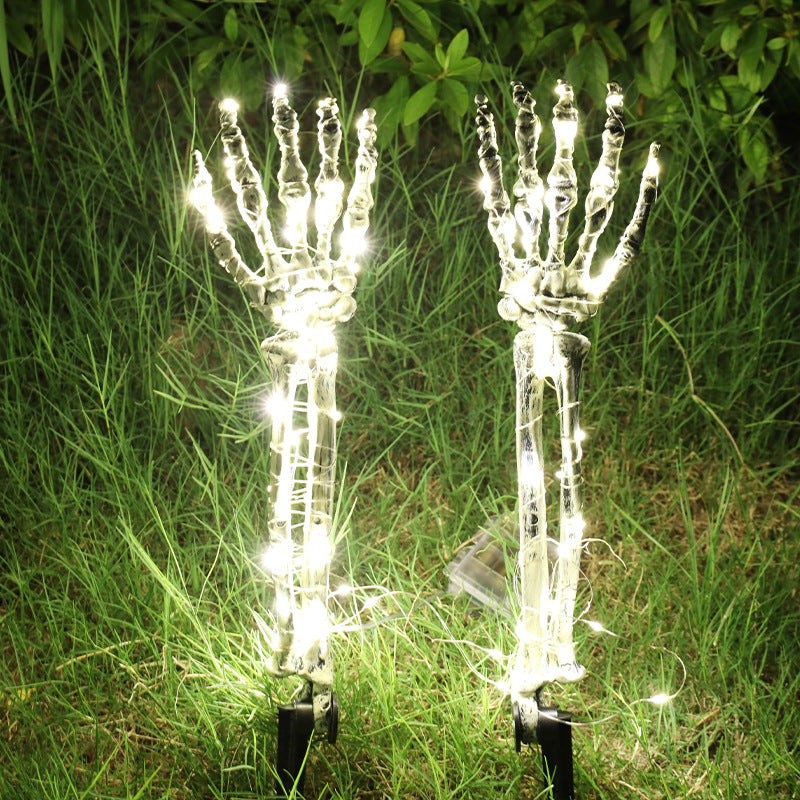 💀Skull head and skull hand luminous props👐