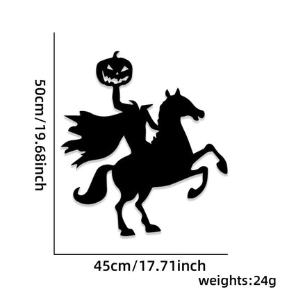 Halloween 🎃Skeleton Hand Pumpkin Funny Felt Wall Sticker 💀✋