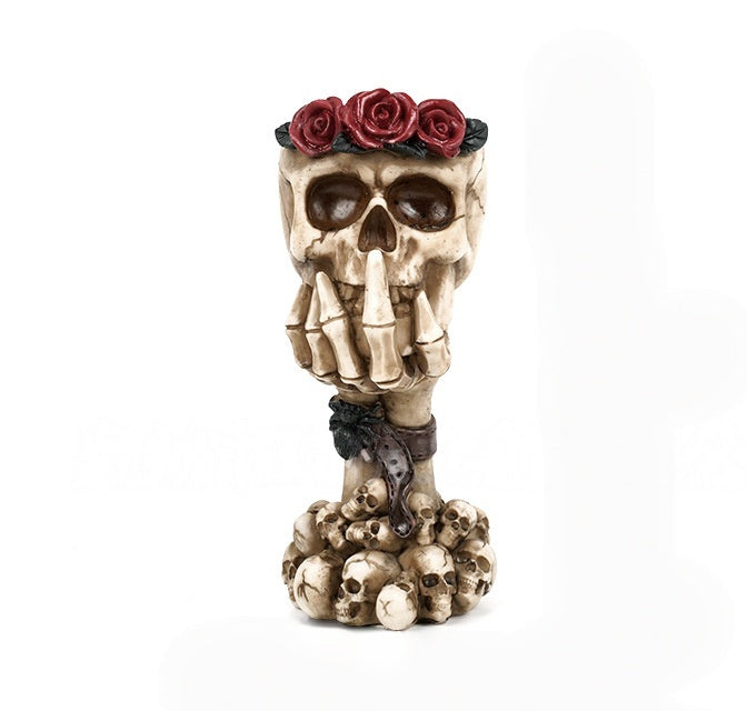 🙉 Brand new three monkey skull hand-cranked vase - 🙈 Zen desktop sculpture and flower pot🙊