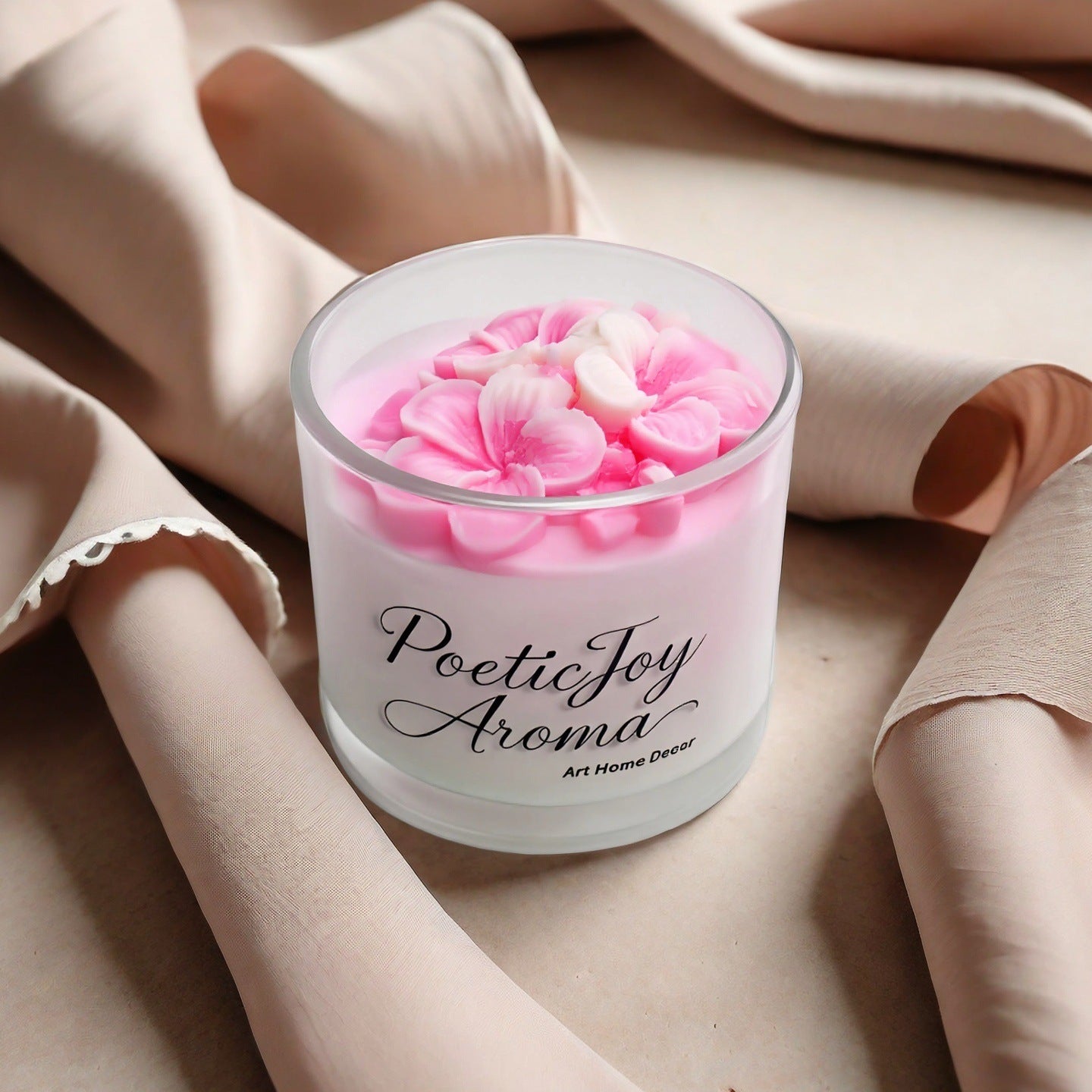 🕯️Dried flower scented candles💐