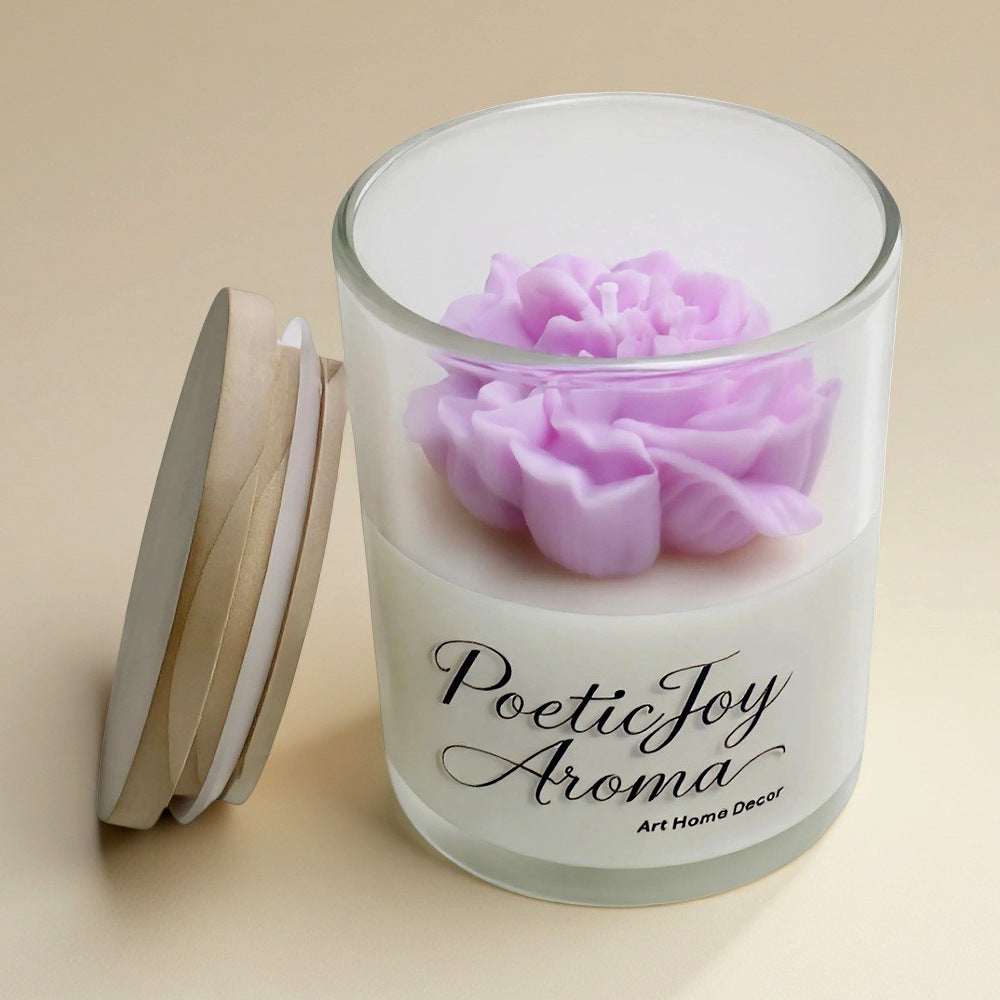 🕯️Dried flower scented candles💐