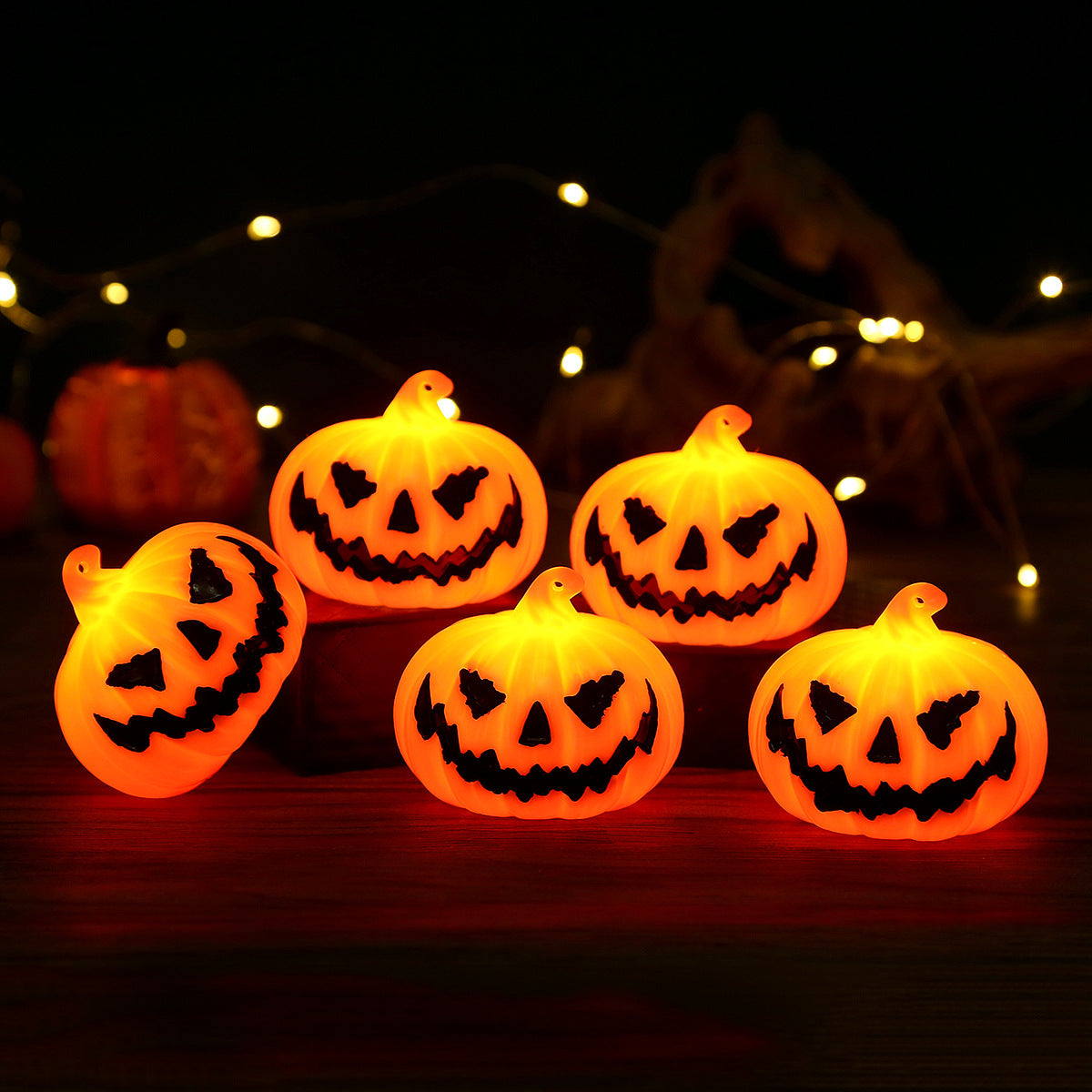 Halloween🎃 LED Pumpkin Lantern Haunted House👻