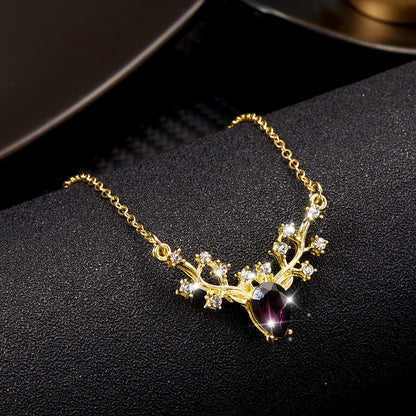 🦌Little elk pendant necklace✨