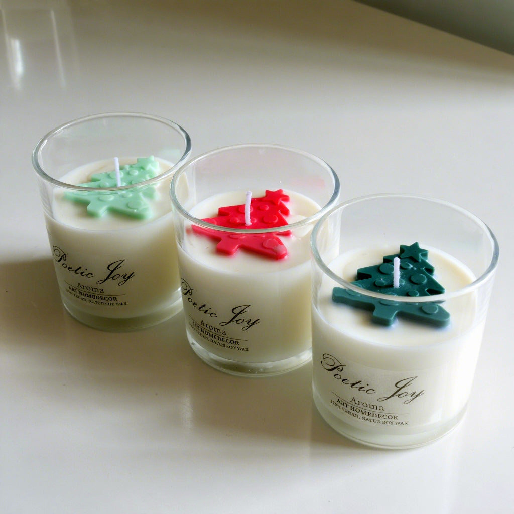 🕯️Dried flower scented candles💐