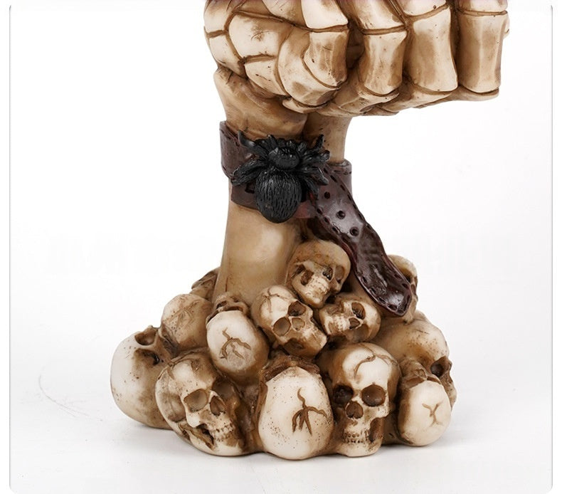 🙉 Brand new three monkey skull hand-cranked vase - 🙈 Zen desktop sculpture and flower pot🙊