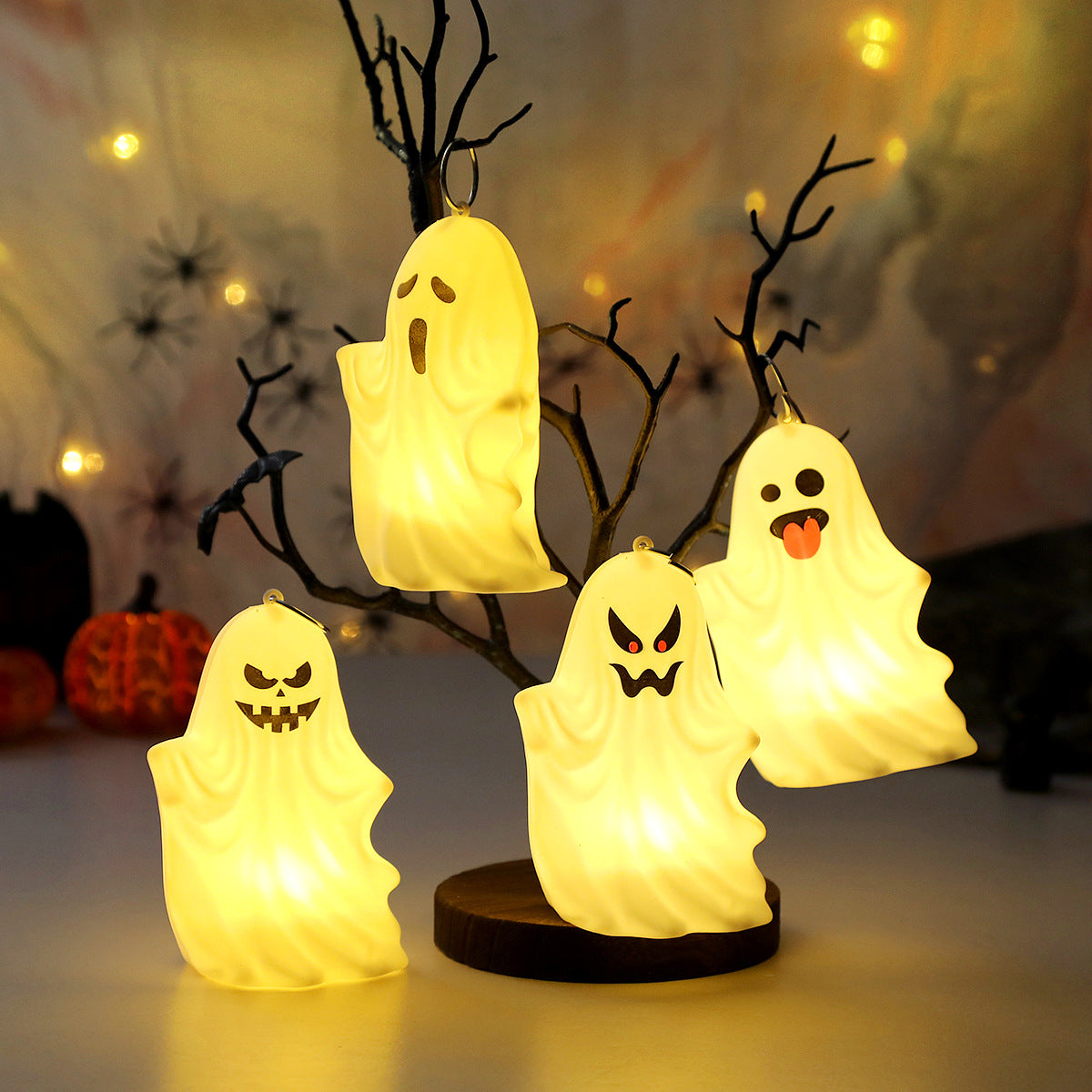 🕯️Ghost Party Decor: Spooky Ghost Lights👻