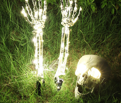 💀Skull head and skull hand luminous props👐