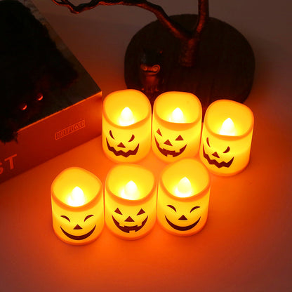 👻Electronic Pumpkin Lantern · Decorative Candle Holder🎃