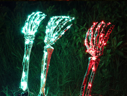 💀Skull head and skull hand luminous props👐