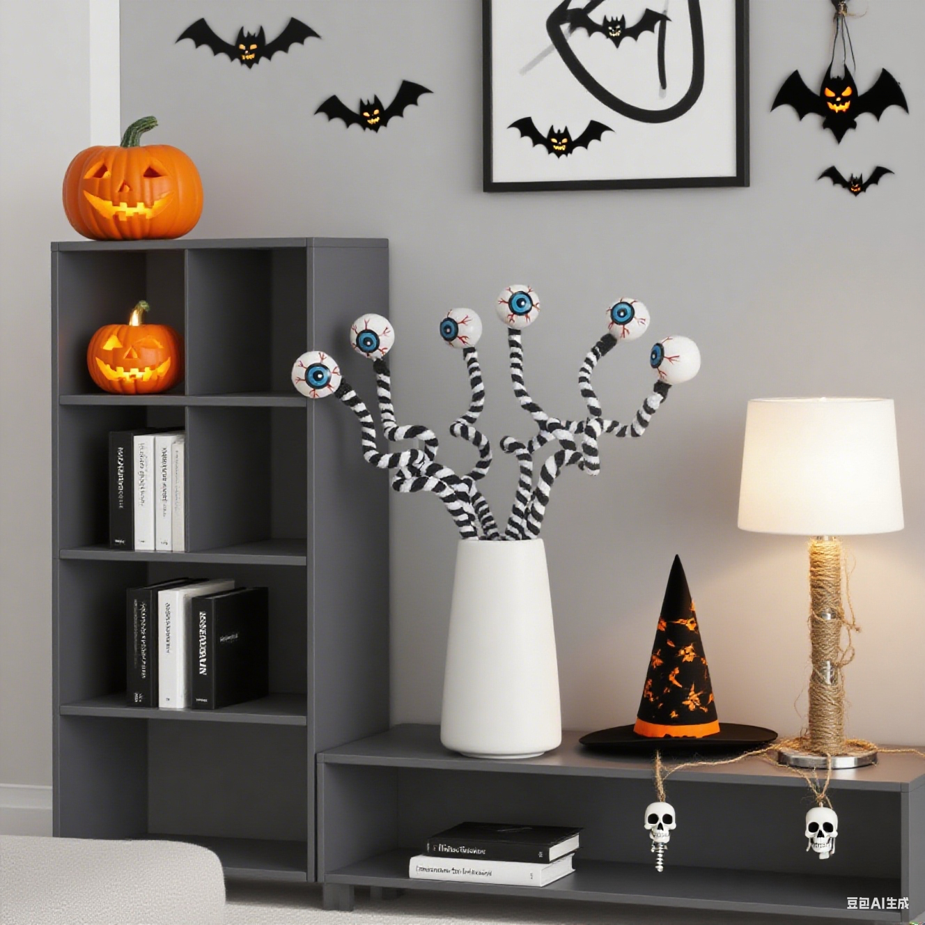 👁Halloween Eyeball Yarn Branches 🕸️