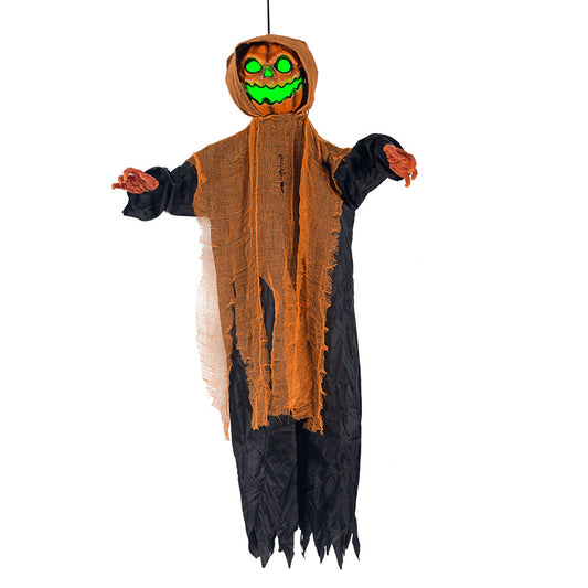 Pumpkin Hanging Ghost Swinging Light and Sound Decoration 🎃👻🔊