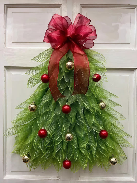 Christmas tree wreath pieces