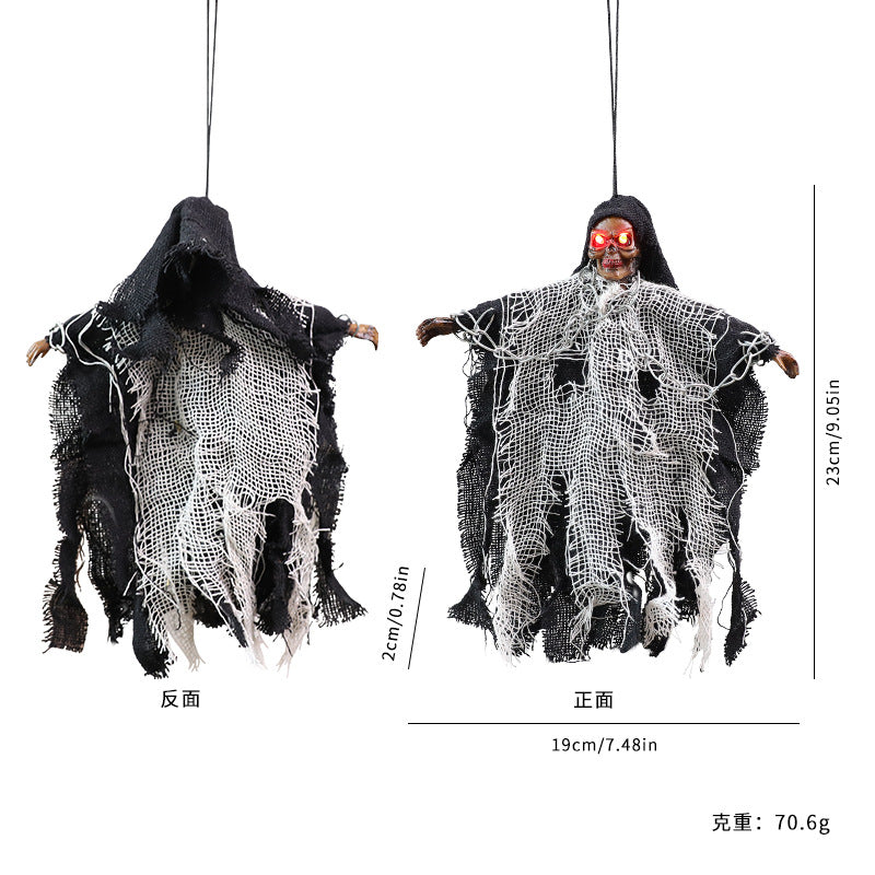 🔗👻 Chained Ghost-✨💀Glowing Skull Hanged Ghost⬇️👻