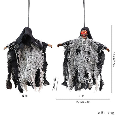 🔗👻 Chained Ghost-✨💀Glowing Skull Hanged Ghost⬇️👻