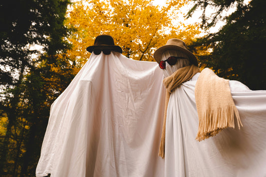 Halloween ghost white cloth