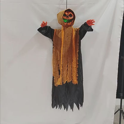 Pumpkin Hanging Ghost Swinging Light and Sound Decoration 🎃👻🔊
