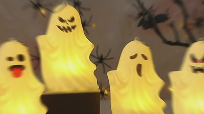🕯️Ghost Party Decor: Spooky Ghost Lights👻